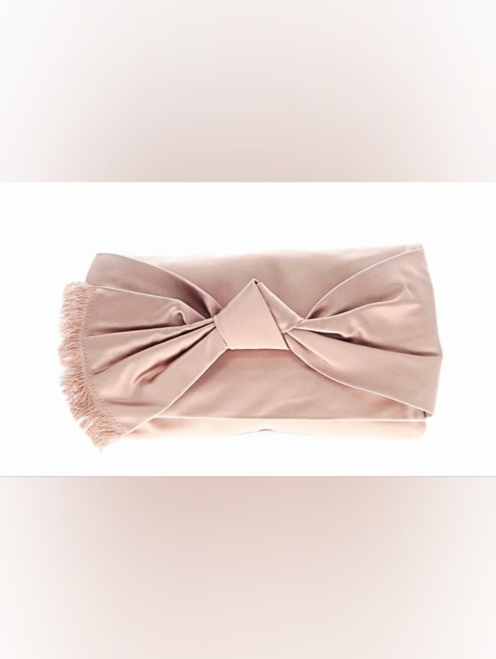Tory Burch Satin Knot Clutch - Blush Pink